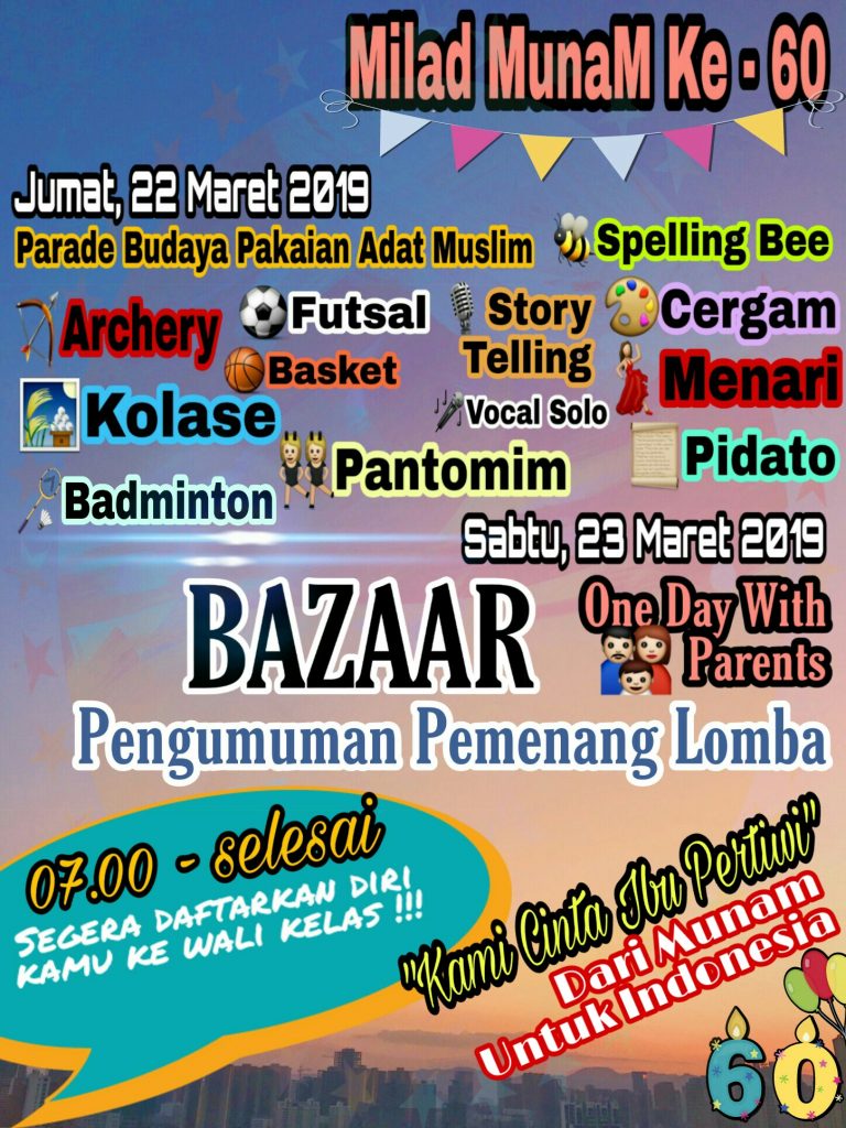Kegiatan Sekolah Milad MunaM ke 60 SDS 06
